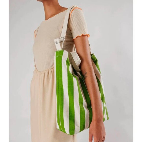 NWT Baggu Duck Bag - Green Awning Stripe - Picture 2 of 6